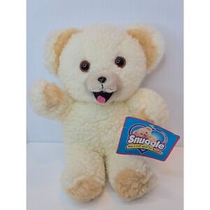 Vintage 1997 Snuggle Bear Plush Fabric Softener Mascot Lever Brothers Cream 10"